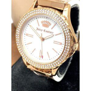 Juicy By Juicy Couture Women's Watch JC/1008 Quartz Rose Gold White Dial…